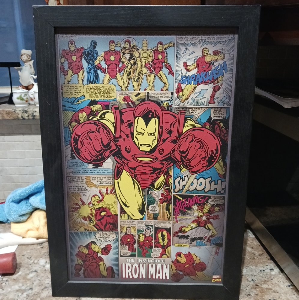 Marvel 'The Invincible Iron Man' 19x13 Collage Wall Art PAE09921F PyramidAmerica